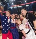 Finalisten der ORF-Unterhaltungsshow "Dancing Stars" im großen Sendesaal.