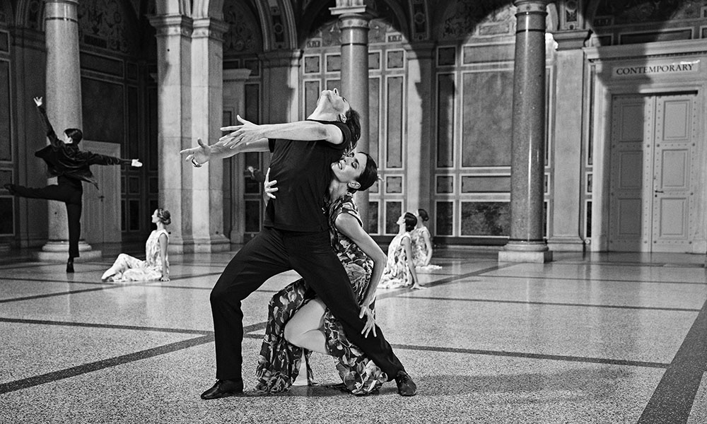 Neujahrskonzert 2026. Tänzer des Wiener Staatsballetts, Choreografie John Neumeier. Dreharbeiten in der Wiener Hofburg. © Thomas Jantzen / ORF